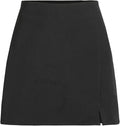 Cider Mini Skirt High Waist Zip Up Split Bodycon Fitted Party A Line Skirt